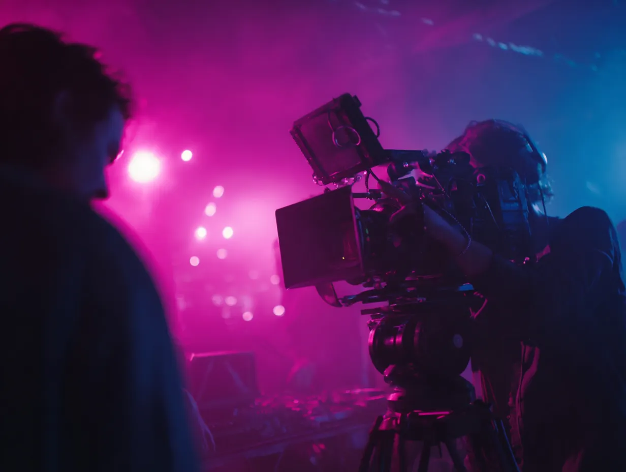 u1157782559 Cinematic realistic shot of a film director adjus 3dac9921 9cf5 48ad 9bd6 58c703eecf58 3