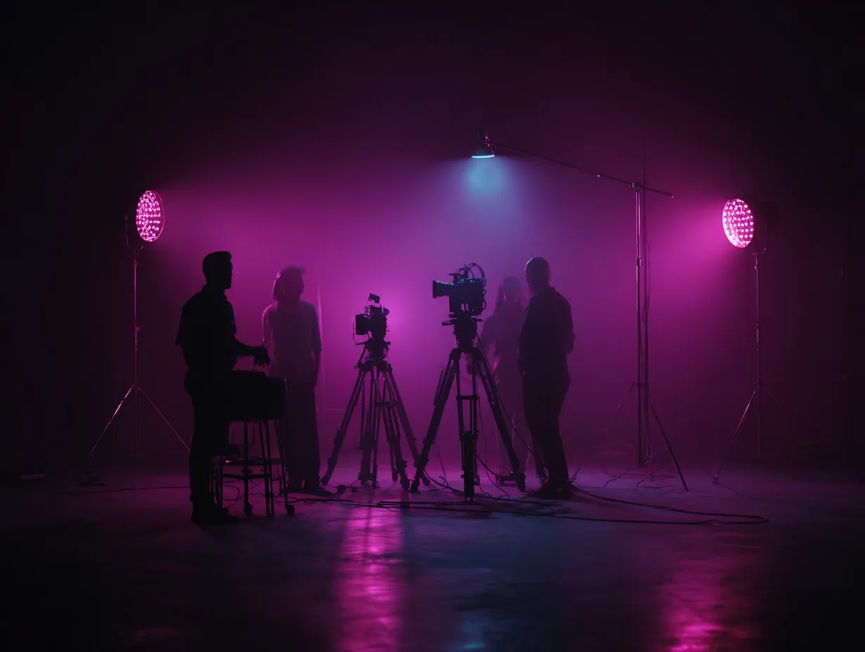 u1157782559 Realistic cinematic scene of a creative team film 24bff7fe 398f 4cf9 9b87 0c98c305ea5b 1