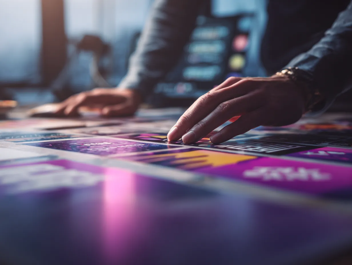 u1157782559 Realistic cinematic shot of a designer arranging 36aa2c62 e8e7 430f 8b83 1ce6ad2dcc8d 2