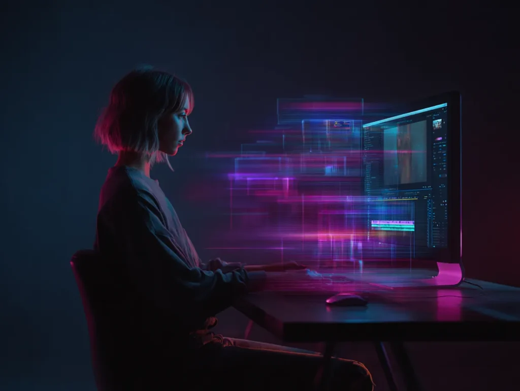 Importancia de la experiencia de usuario (UX) en el diseño web 1 u1157782559 Realistic cinematic portrait of a young woman edi 5e0b69cc ea22 4dea a698 3a3b8da5c6ef 1